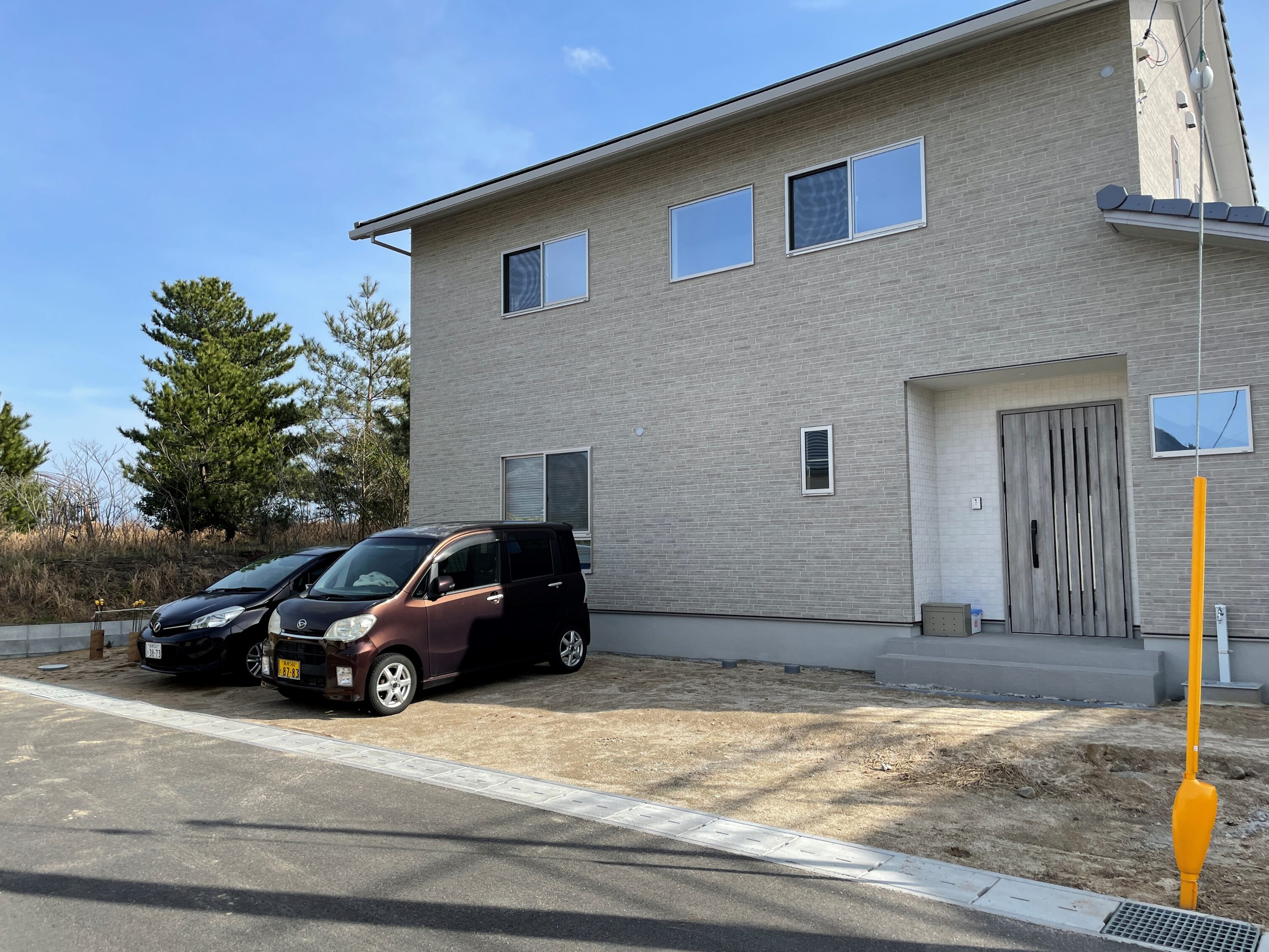 出雲市 外構リフォーム 駐車場拡張後の全景
